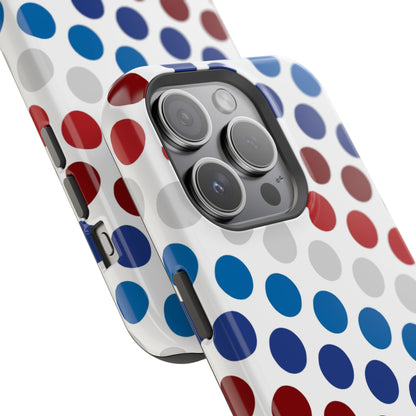 Patriotic Polka Dots - MagSafe iPhone Case