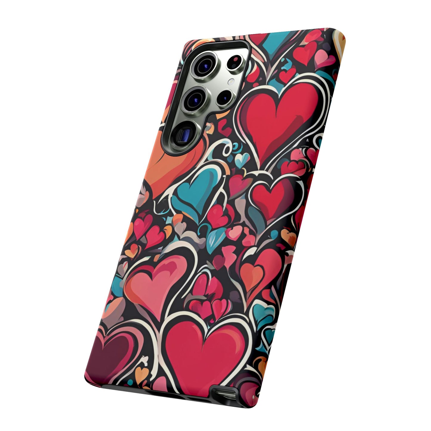 Vibrant Multicolor Heart Art – Samsung Galaxy Case