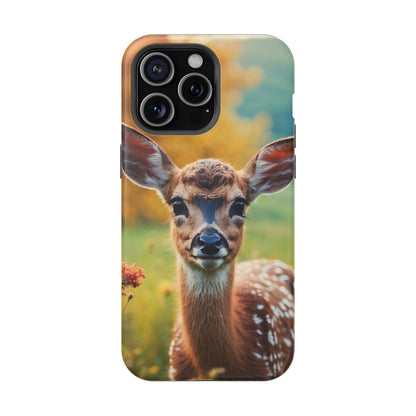 MagSafe-Compatible iPhone Case – Golden Meadow Fawn