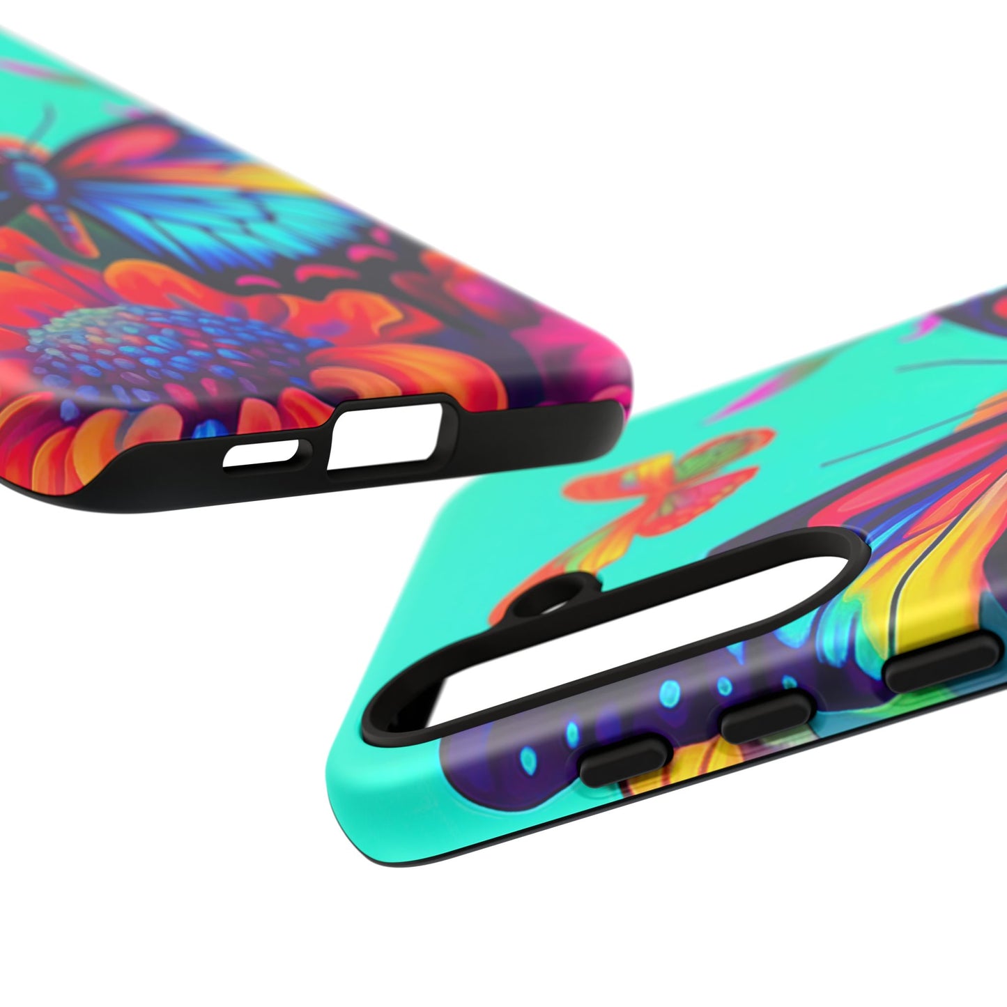 Vivid Butterfly & Floral Burst - Samsung Galaxy Case