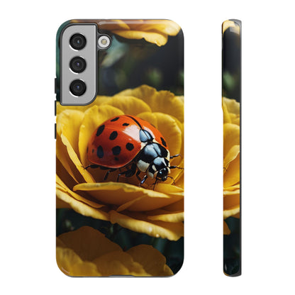 Samsung Galaxy Case: Ladybug on Yellow Petals