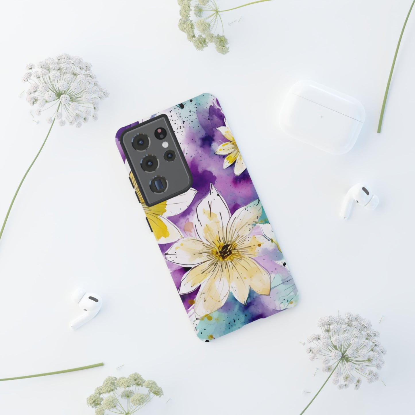 Abstract Floral Watercolor Splash - Samsung Galaxy Series Case