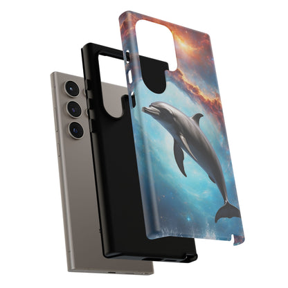 Cosmic Dolphin Space Vibes - Samsung Galaxy Case