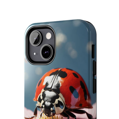 iPhone Case: Floral Ladybug Delight