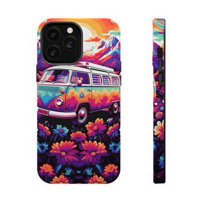 Groovy Floral Sunset Van – MagSafe iPhone Series Case