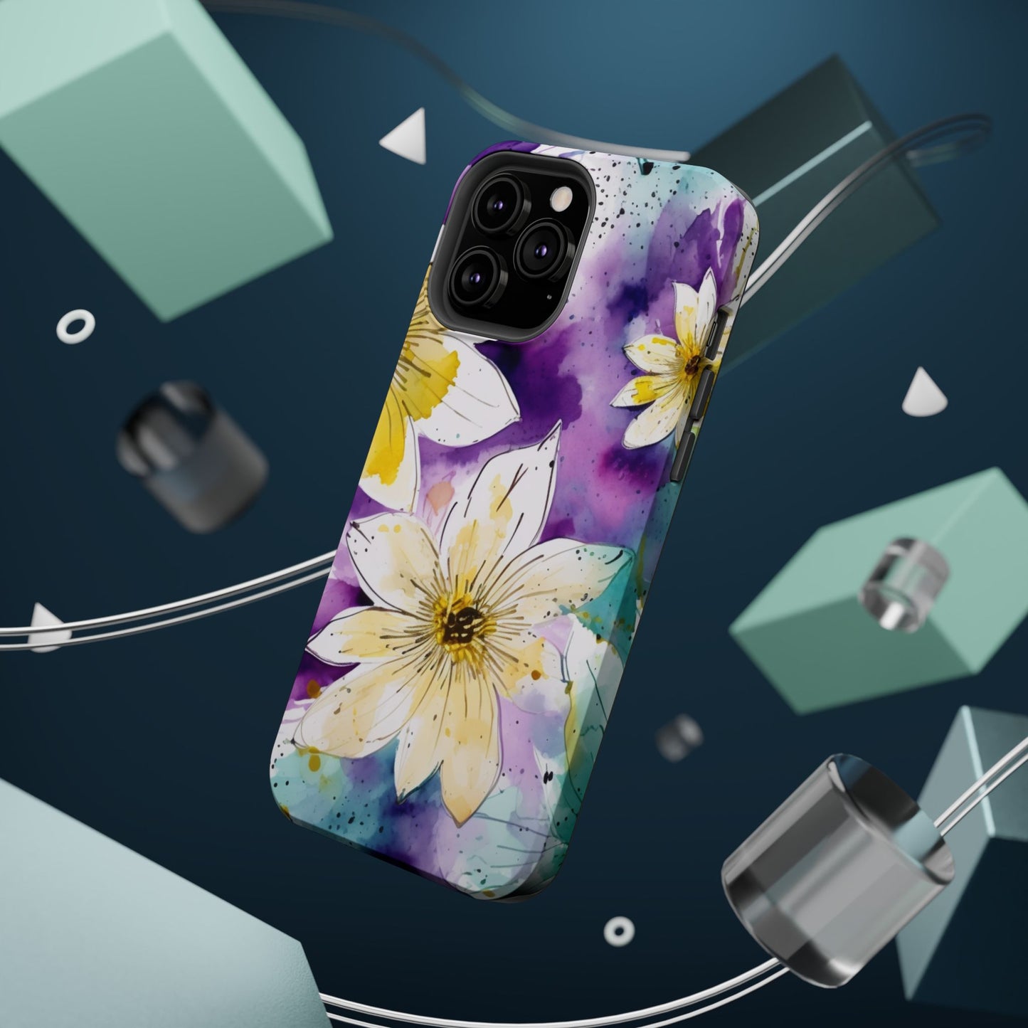 Abstract Floral Watercolor Splash - MagSafe iPhone Series Case