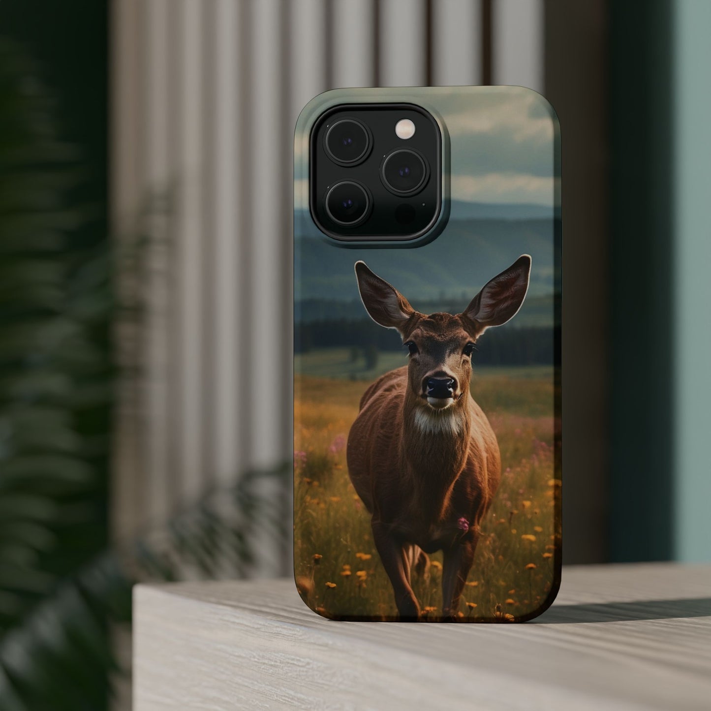 Rustic Meadow Deer – MagSafe iPhone Case