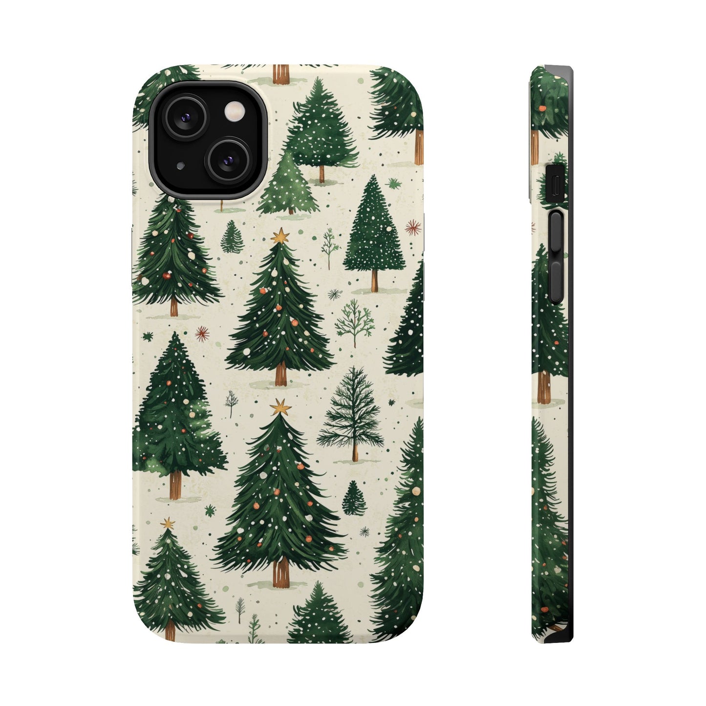 Festive Christmas Tree Forest Pattern – MagSafe iPhone Series Case