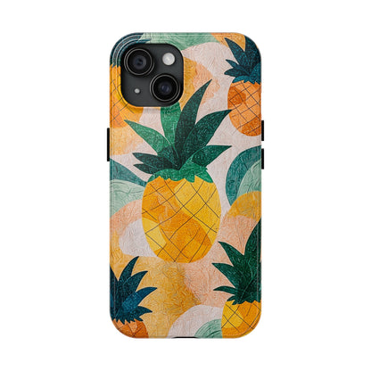 Tropical Pineapple iPhone Case – Vibrant Fruit Design, Tough Dual - Layer Protection - BOGO Cases