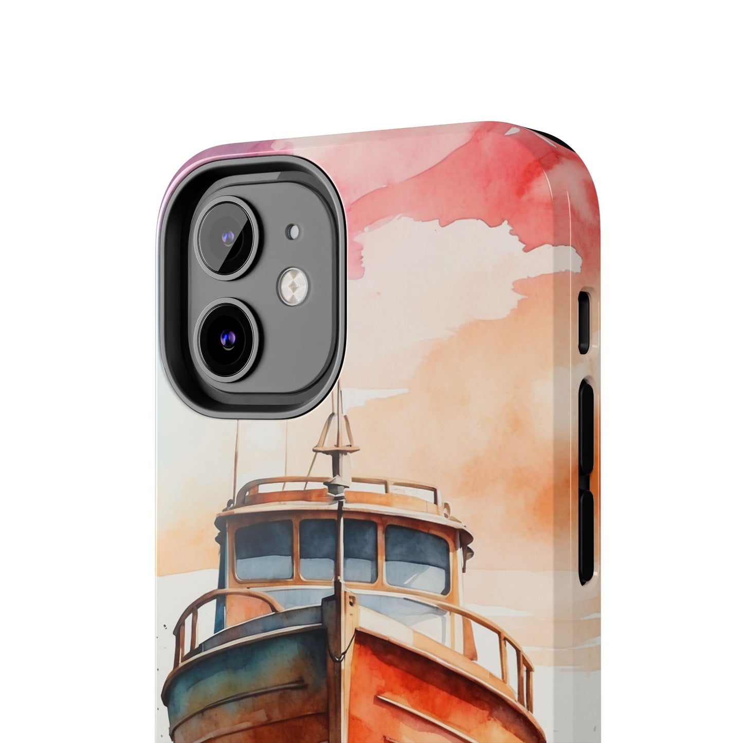 Sunset Sail Watercolor Boat – iPhone Series Case