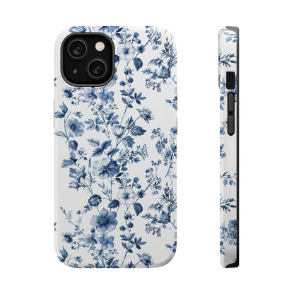 Enchanted Garden Blue Toile iPhone Case