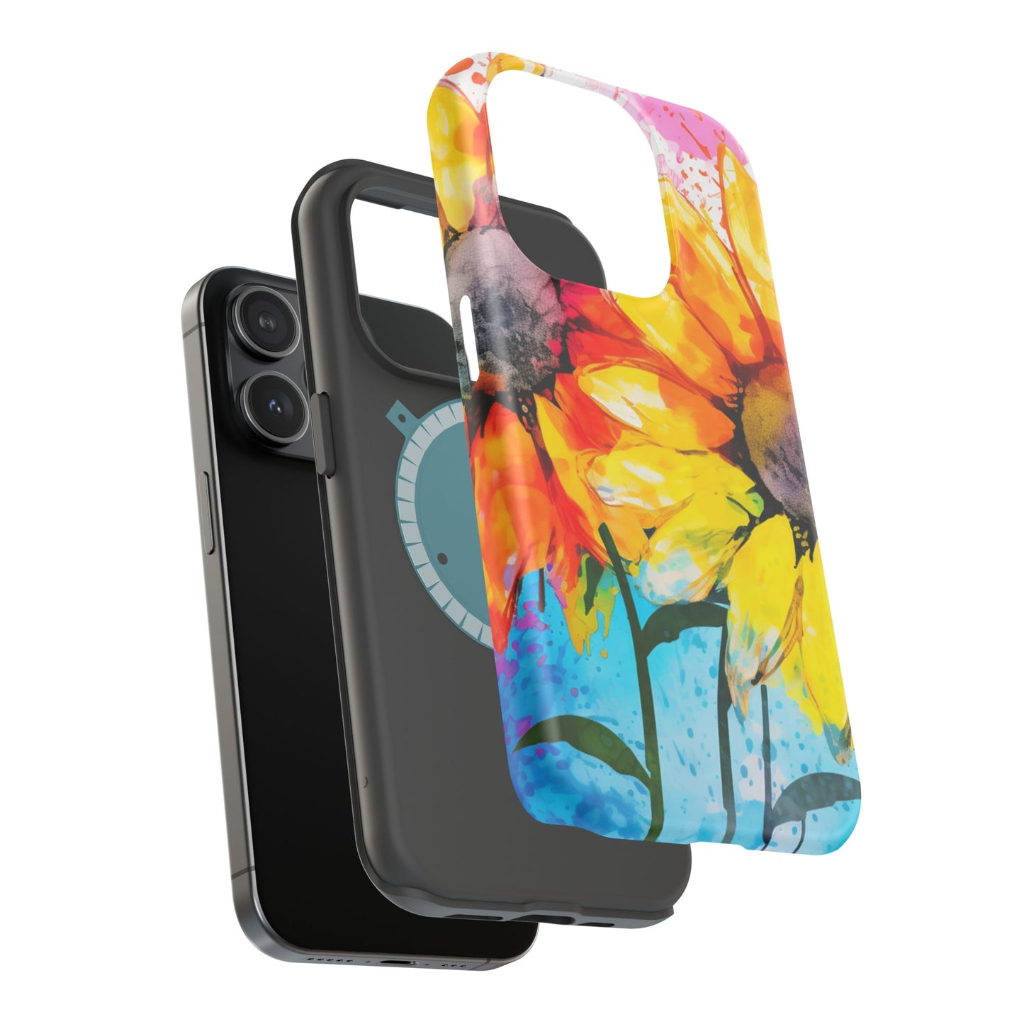 Bold Watercolor Sunflowers - MagSafe iPhone Series Case