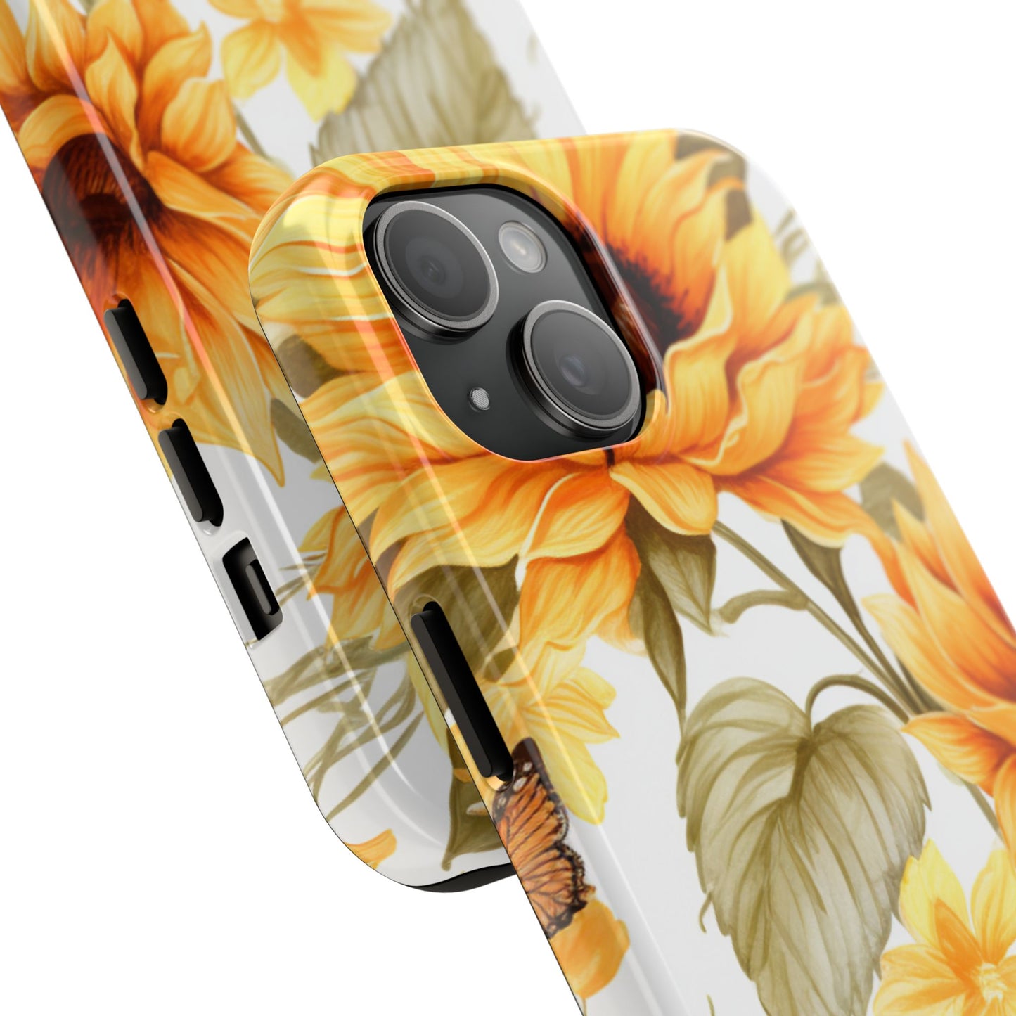 Sunflower & Butterfly Bliss - iPhone Series Case