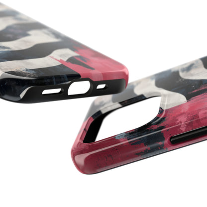 Blood Zebra iPhone Case – Bold Red & Black Pattern