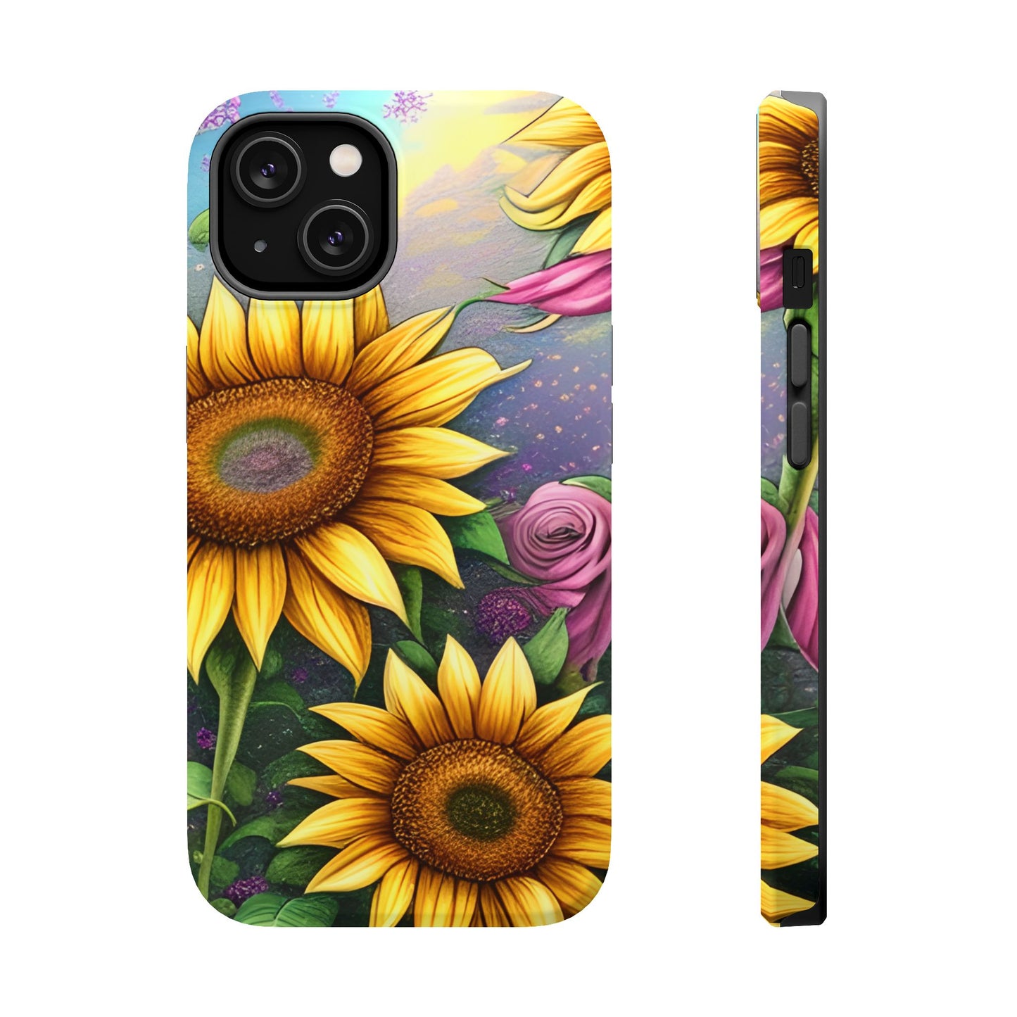 Whimsical Sunflower & Rose Garden - MagSafe iPhone Series Case