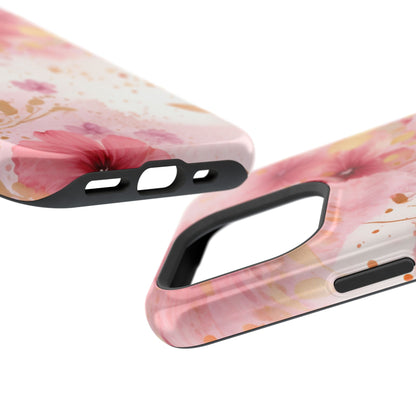 Blush Pink Floral Butterfly - MagSafe iPhone Case