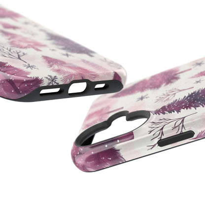 Winter Wonderland Purple Christmas Trees –  MagSafe iPhone Series Case