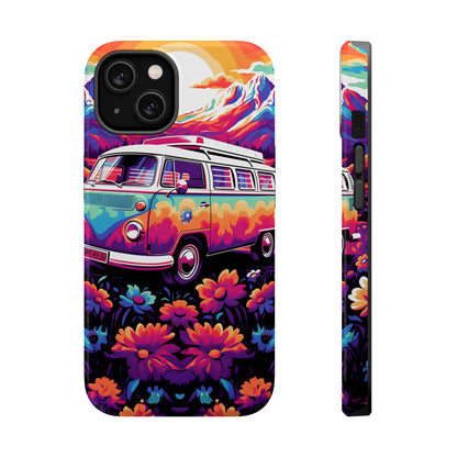 Groovy Floral Sunset Van – MagSafe iPhone Series Case