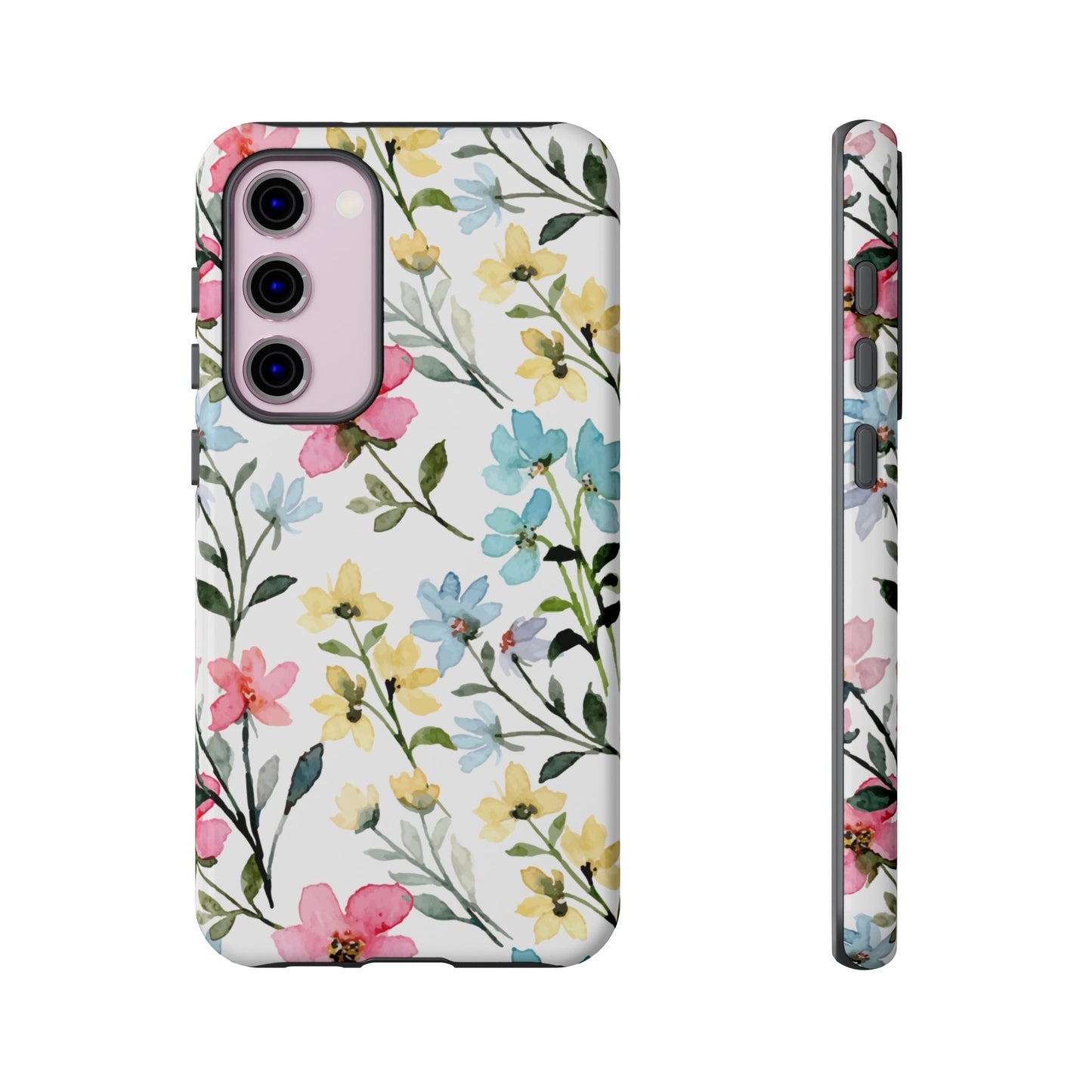 Watercolor Floral Bliss – Samsung Galaxy Case with Pastel Flower Design