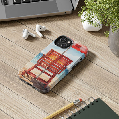 Beachfront Sunset Lounge iPhone Case – Rearview Edition