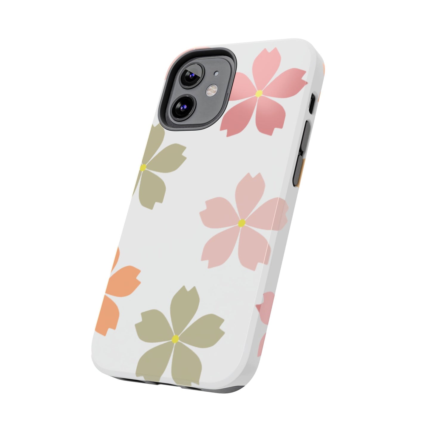 Pastel Sakura Blossom Tough iPhone Case – Durable Design with Soft Matte Finish