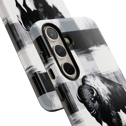 Black White Buffalo Plaid Phone Case!