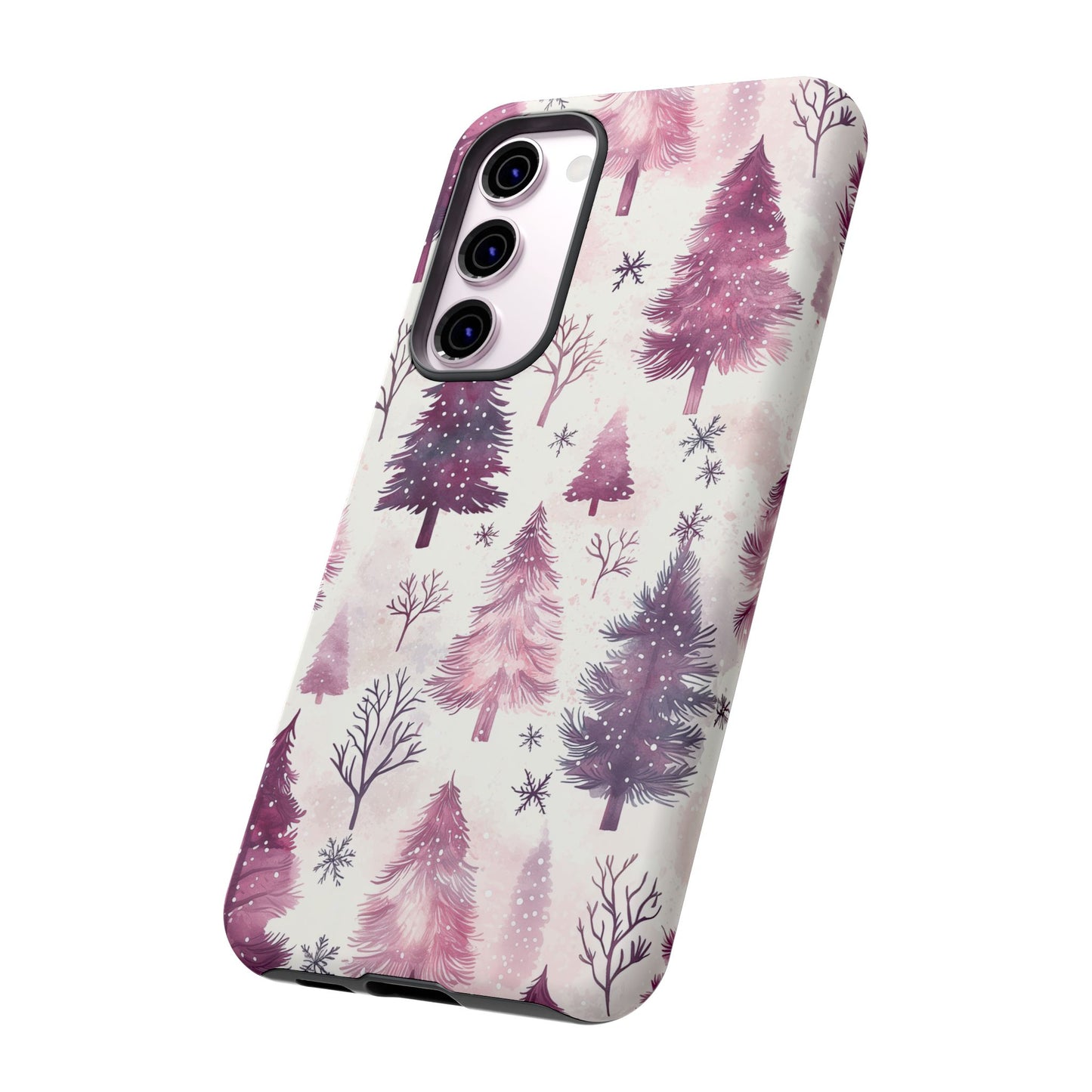 Winter Wonderland Purple Christmas Trees –Samsung Galaxy Series Case