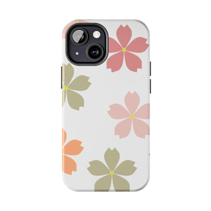 Pastel Sakura Blossom Tough iPhone Case – Durable Design with Soft Matte Finish