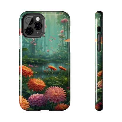 Enchanted Forest Dragonflies & Blossoms – iPhone Series Case