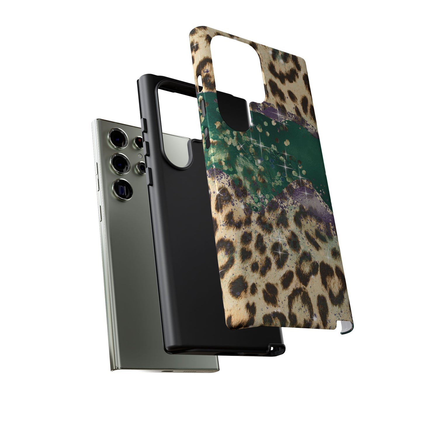 Emerald Glitter Leopard Print - iPhone Series Case