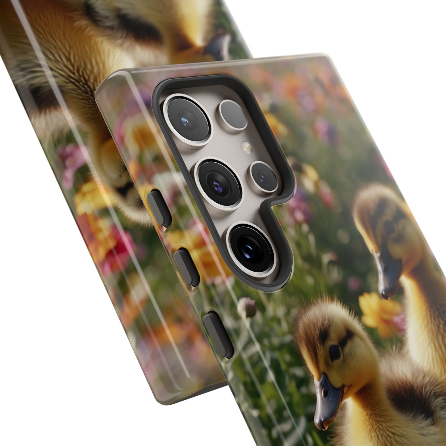 Charming Ducklings in Floral Garden - Samsung Galaxy Case