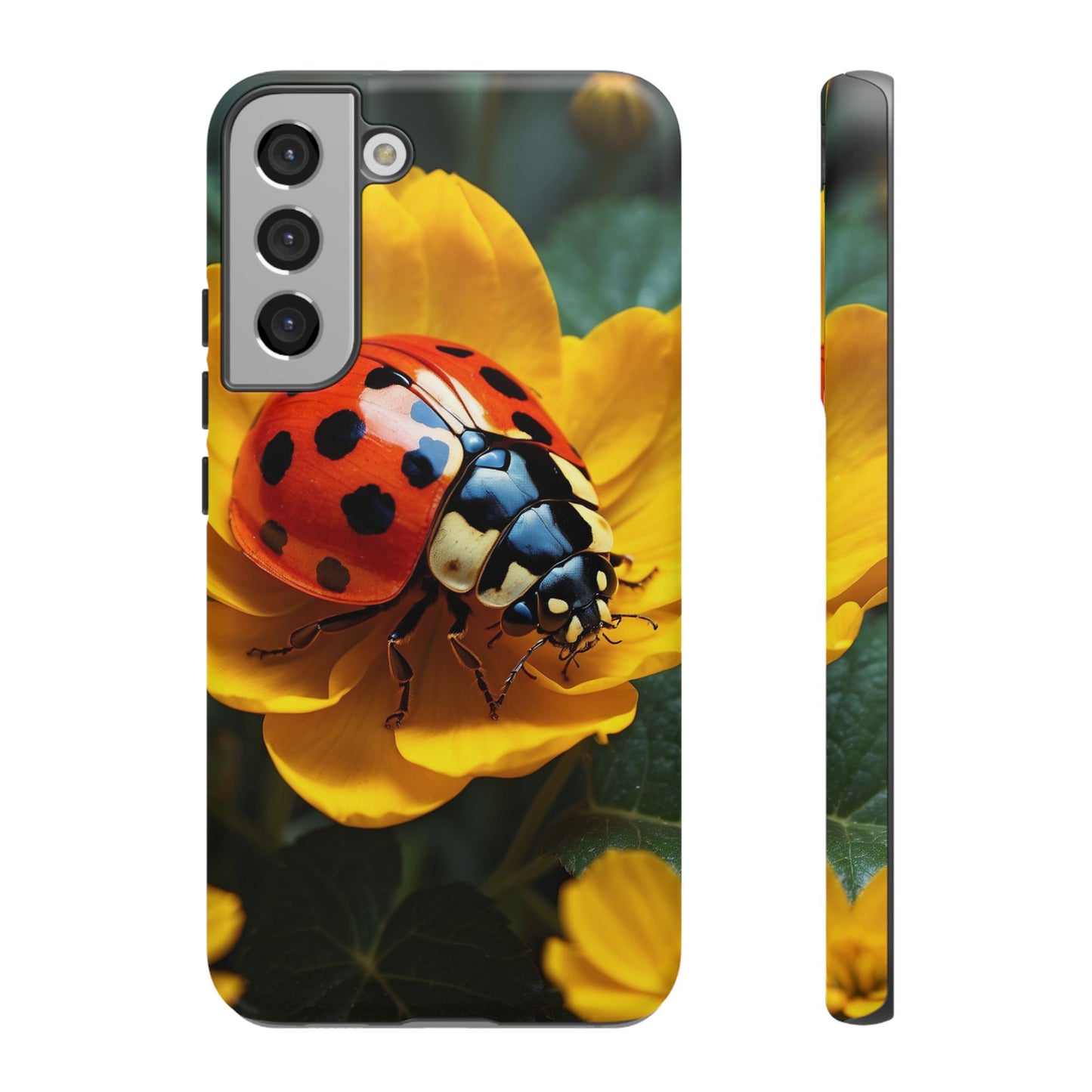 Golden Blooms & Ladybug Charm - Samsung Galaxy Case