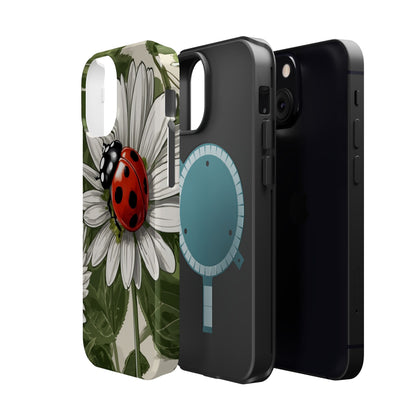 Ladybug & Daisy Garden Charm - MagSafe iPhone Case