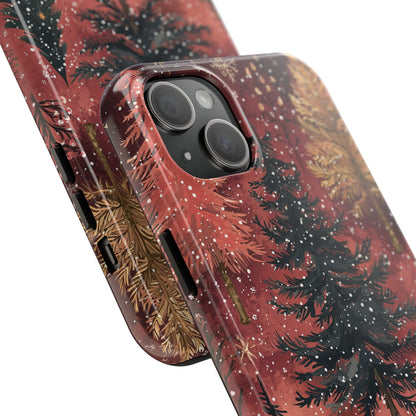 Rustic Red Winter Forest - iPhone Series Case