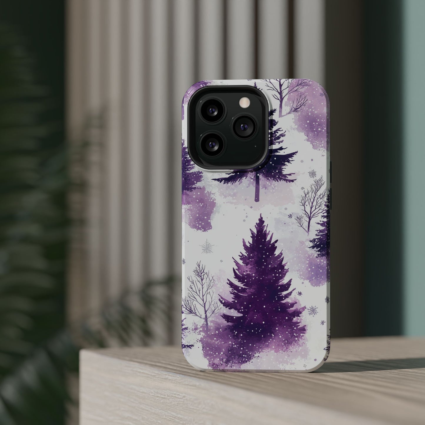 Purple Snowy Forest - MagSafe iPhone Series Case