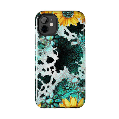 Boho Turquoise Sunflower Lace - iPhone Series Case