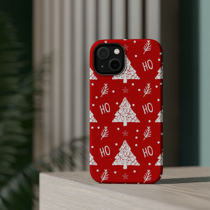 MagSafe iPhone Case: Ho Ho Ho – Christmas Tree Wonderland