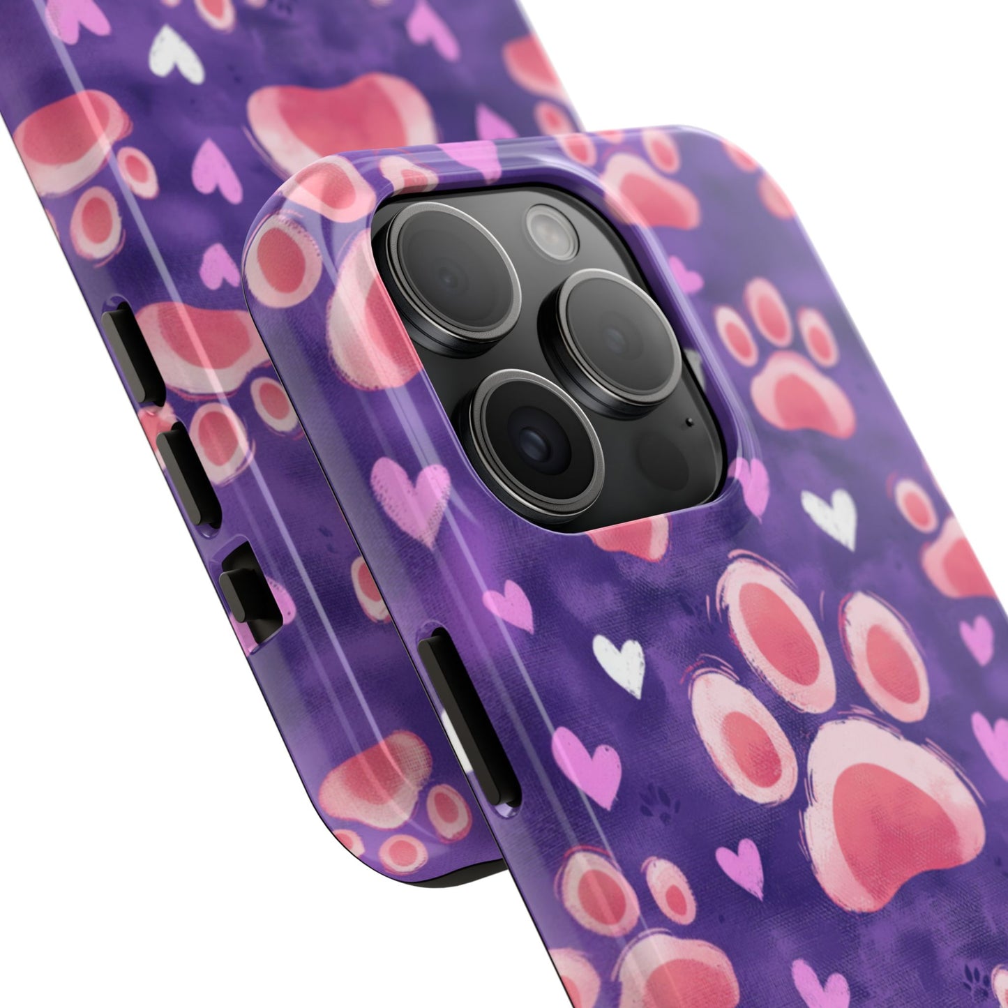 Bold Paw Print iPhone Case - Vibrant Pet-Themed Protective Cover