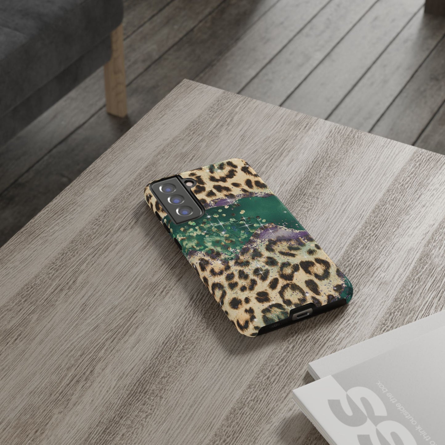 Emerald Glitter Leopard Print - iPhone Series Case