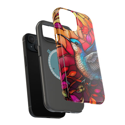 Radiant Multicolor Bird Artwork - MagSafe iPhone Case