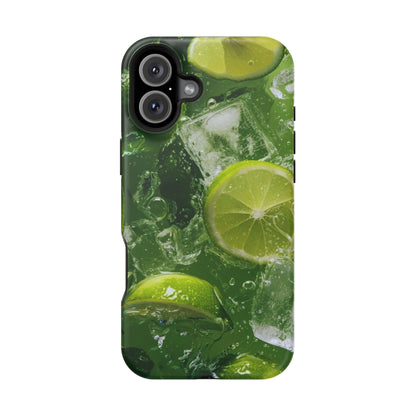 Refreshing Lime Splash MagSafe iPhone Case – Tough Protection, Vivid Dual-Layer Design