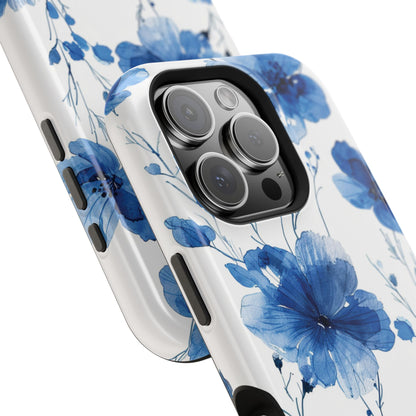 Ethereal Blue Blossoms iPhone Case