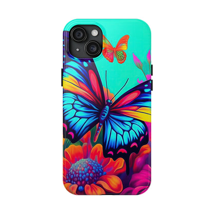 Vivid Butterfly & Floral Burst - iPhone Series Case