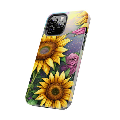 Whimsical Sunflower & Rose Garden - iPhone Series Case