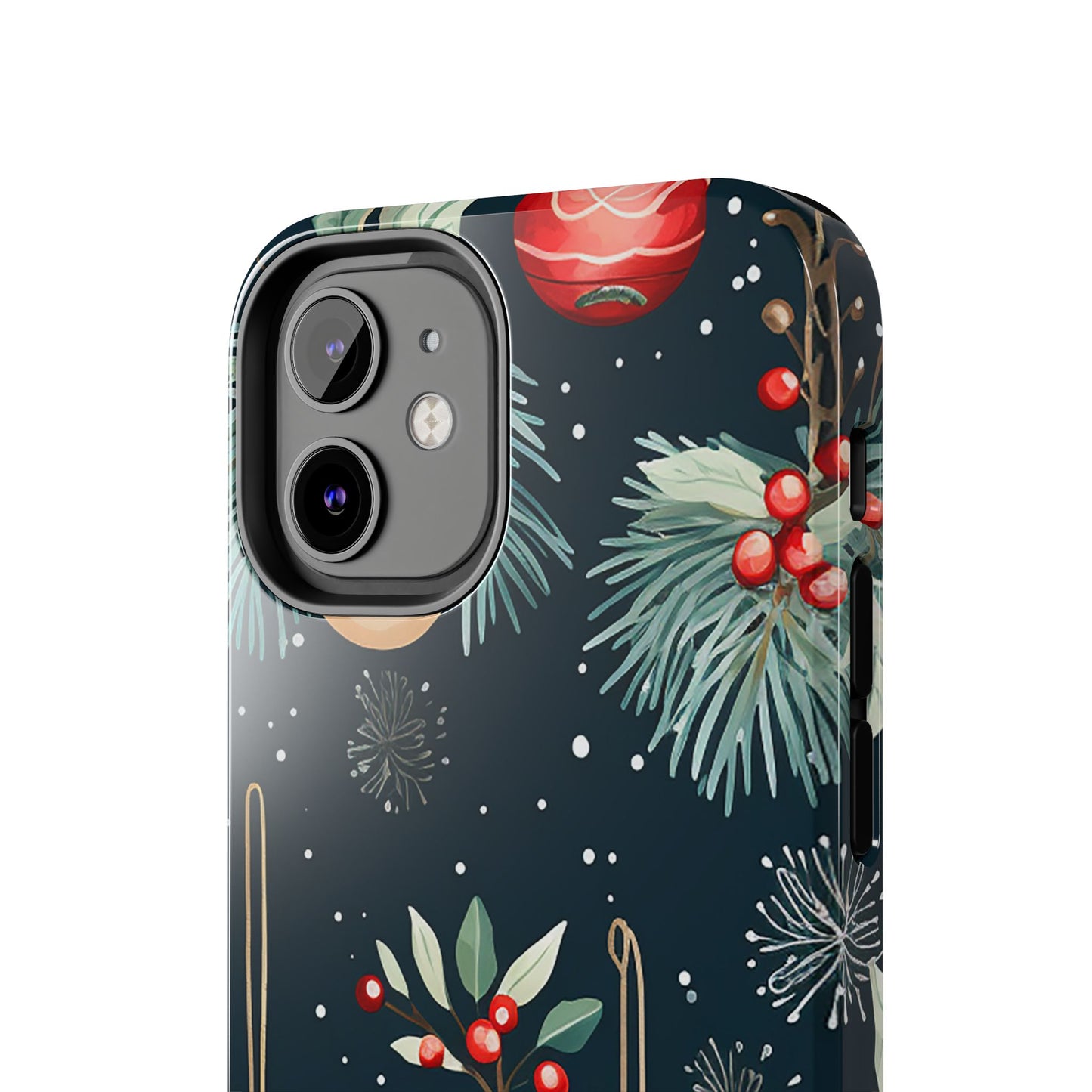 Elegant Christmas Ornaments and Pine - iPhone Series Case