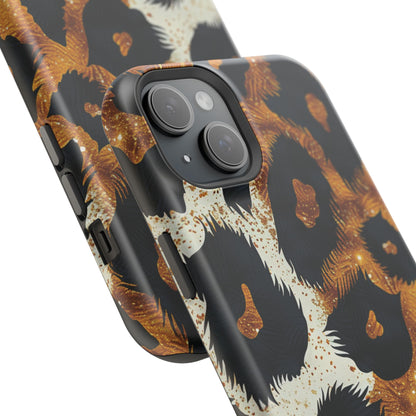 Safari Noir Gold Leopard iPhone Case