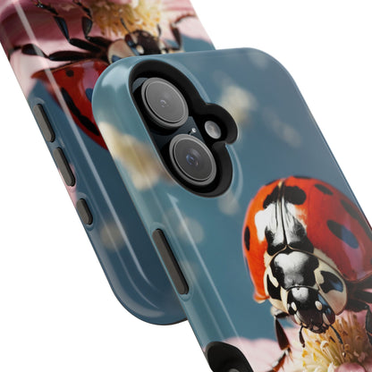 MagSafe iPhone Case: Floral Ladybug Delight