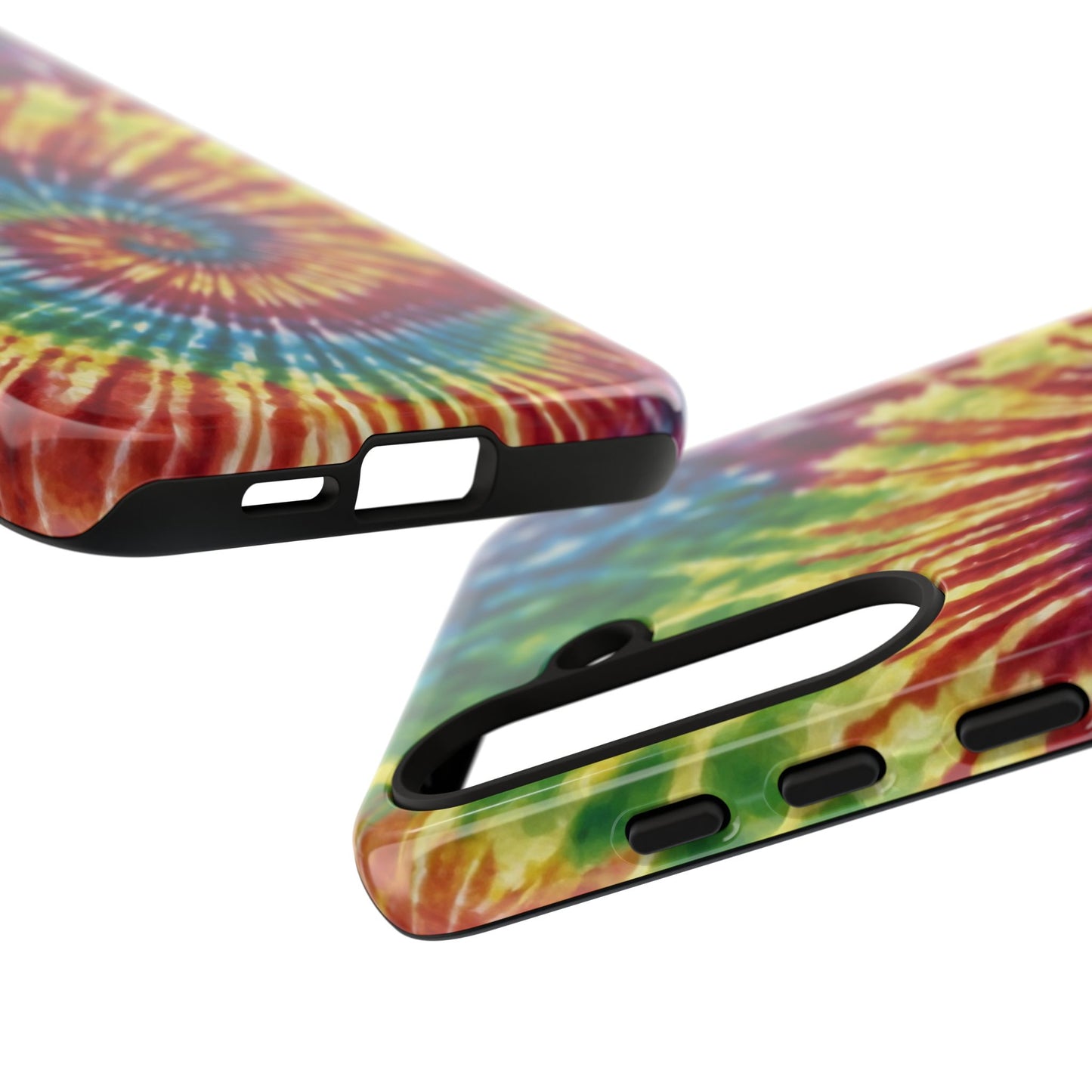 Colorful Retro Tie-Dye Samsung Galaxy Case – Spiral Rainbow Design