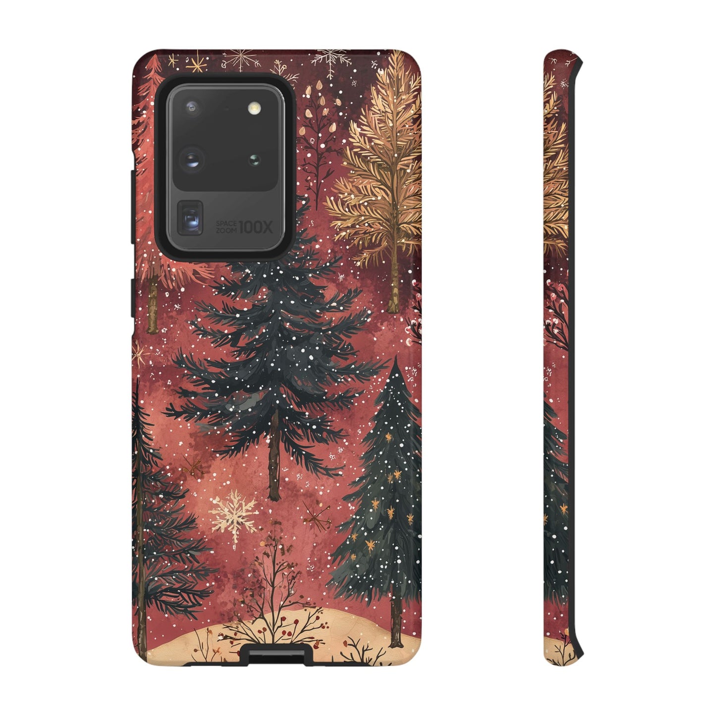 Rustic Red Winter Forest - Samsung Galaxy Series Case