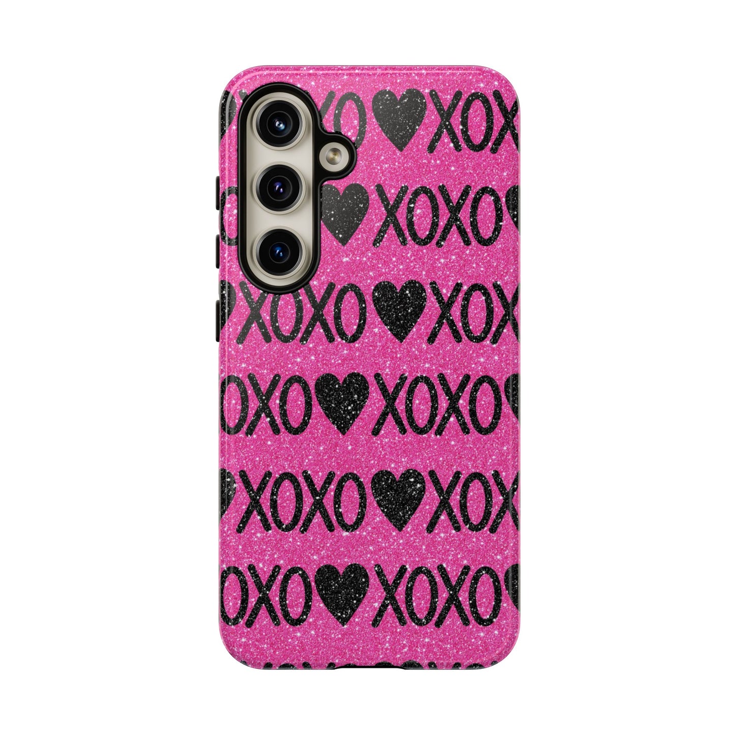 XOXO Glitter Hearts Samsung Case